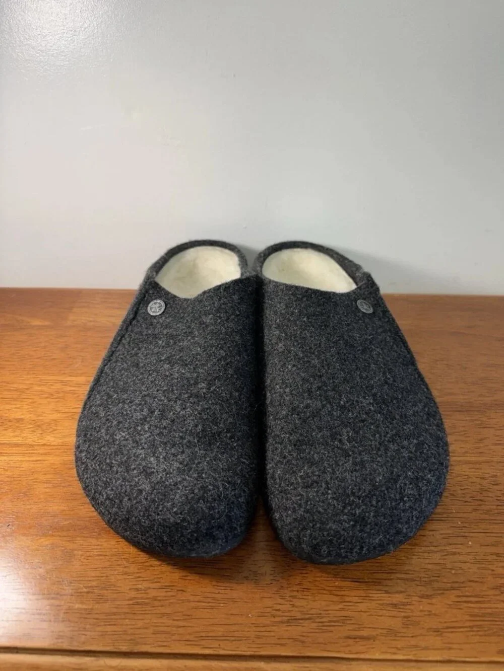 Birkenstock Zermatt Shearling Wool Felt Clogs Anthracite EU 46 Men 13